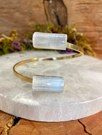 Bracelete Dourado Selenita