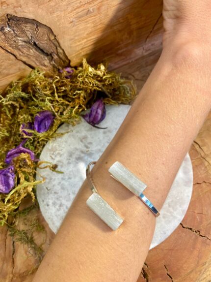 Bracelete Prata Selenita