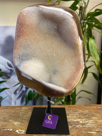 Ágata Polida com Cristalização – 23cm
